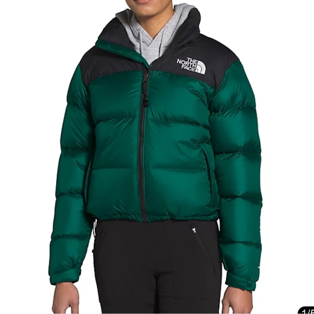 The North Face Womens 1996 Retro Nuptse Evergreen Puffer Jacket